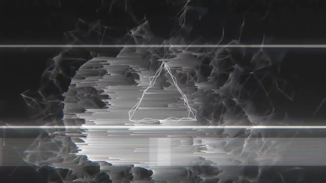 黑暗的电影Glitch标志像素设计精选AE模板