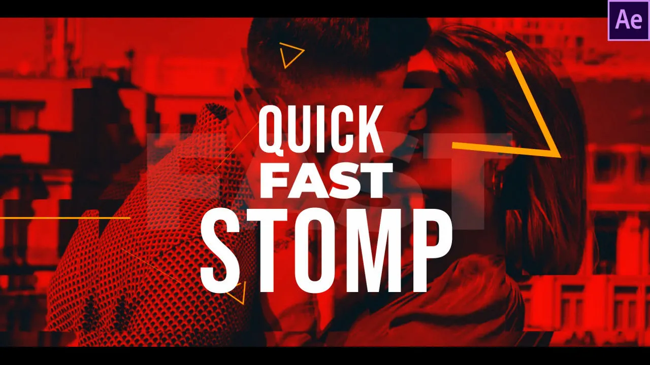 2个快速节奏时尚动画像素设计精选AE模板