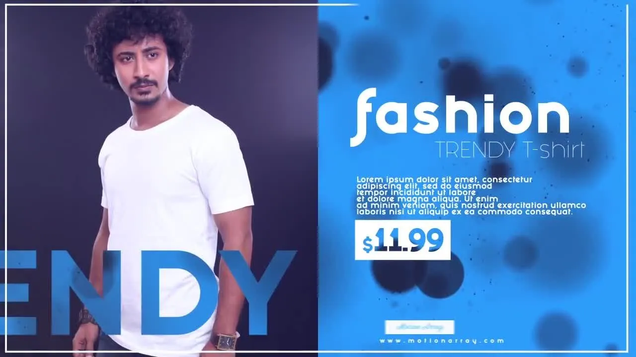 时装市场促销展示像素设计精选AE模板