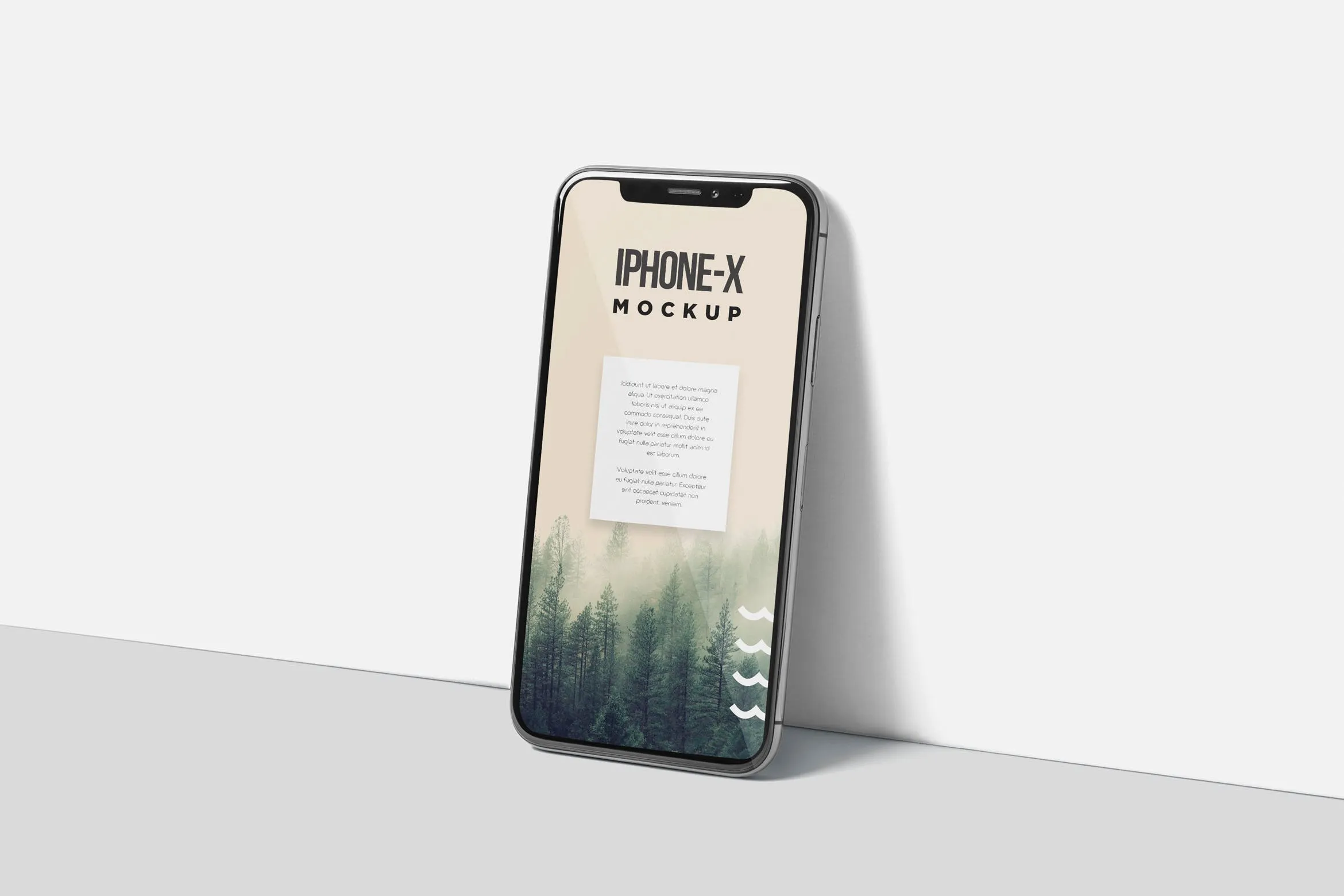 iPhone X智能手机多角度屏幕预览样机模板 iPhone X Mockup