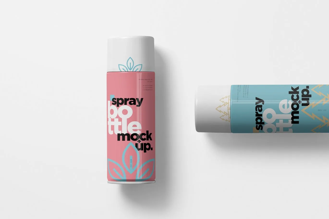 发胶/保湿喷雾瓶外观设计样机模板 Spray Bottle Mockups