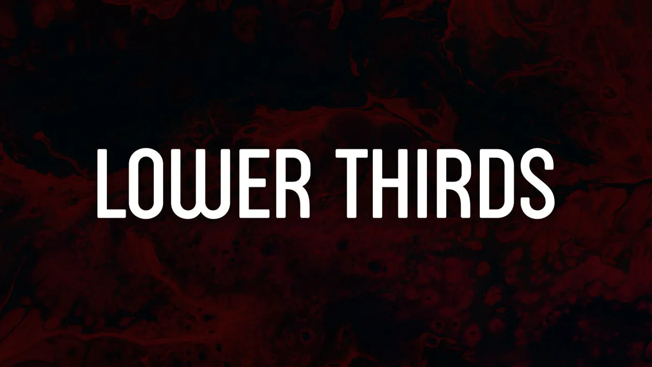 12个动画下三分之一像素设计精选AE模板