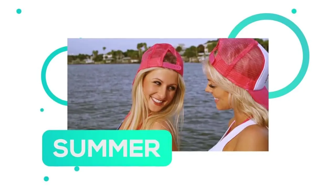 夏季风格开场动画像素设计精选AE模板