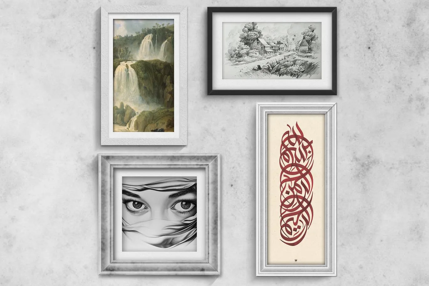 高品质边框照片相框样机素材 Photo Frame Mock Ups