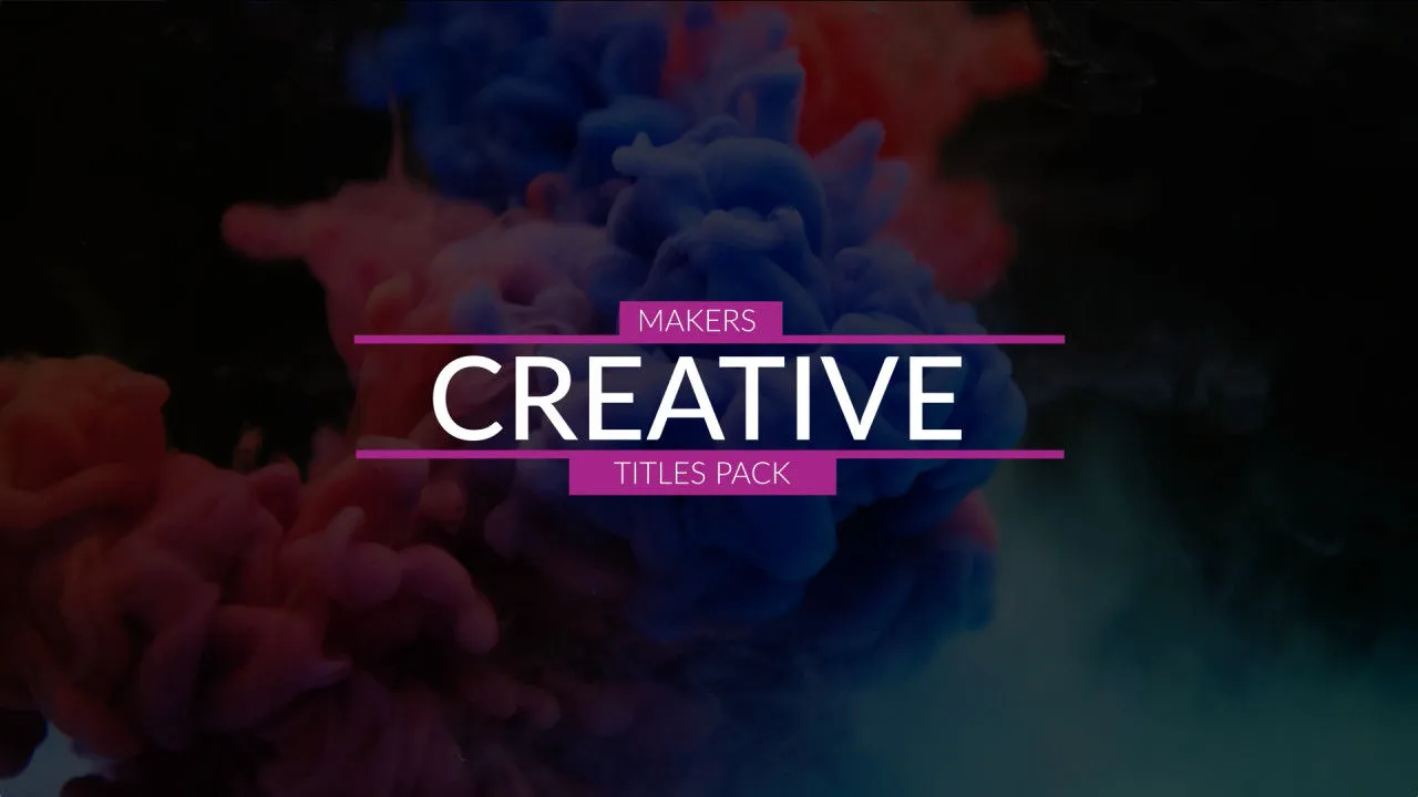 创意制作者标题包ae模板