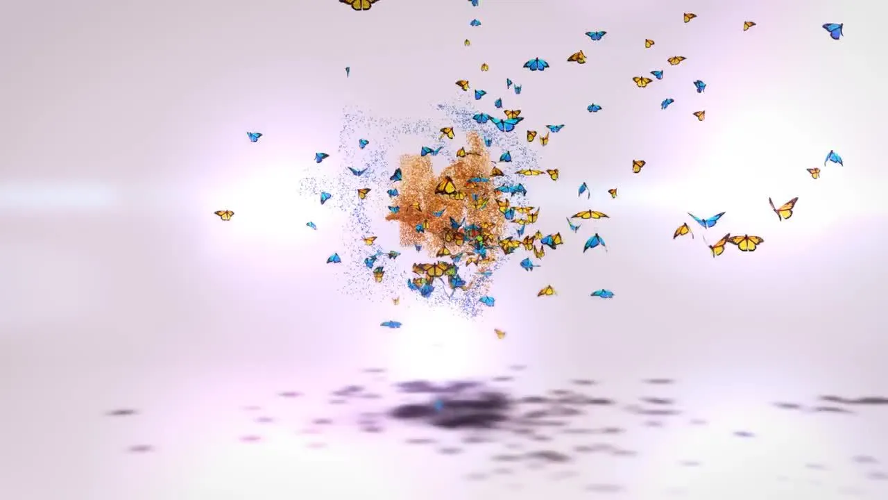 蝴蝶开场logo动画像素设计精选AE模板