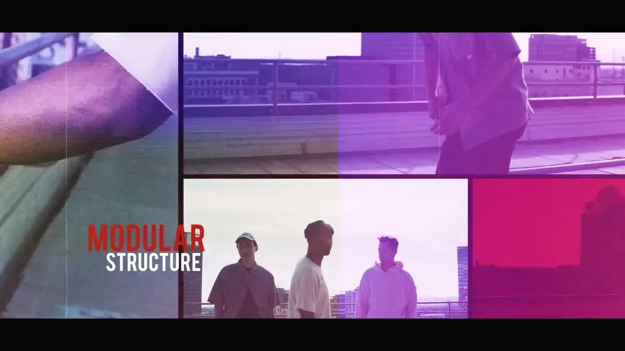 动态城市宣传动画时尚过渡像素设计精选AE模板