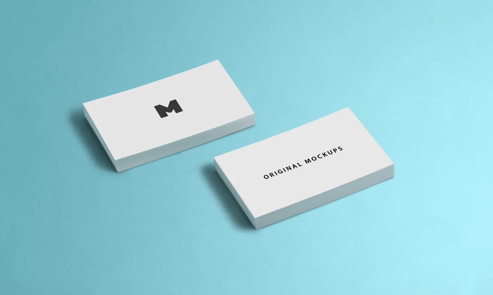 简约风企业名片设计样机模板03 Business Card Mockup 03