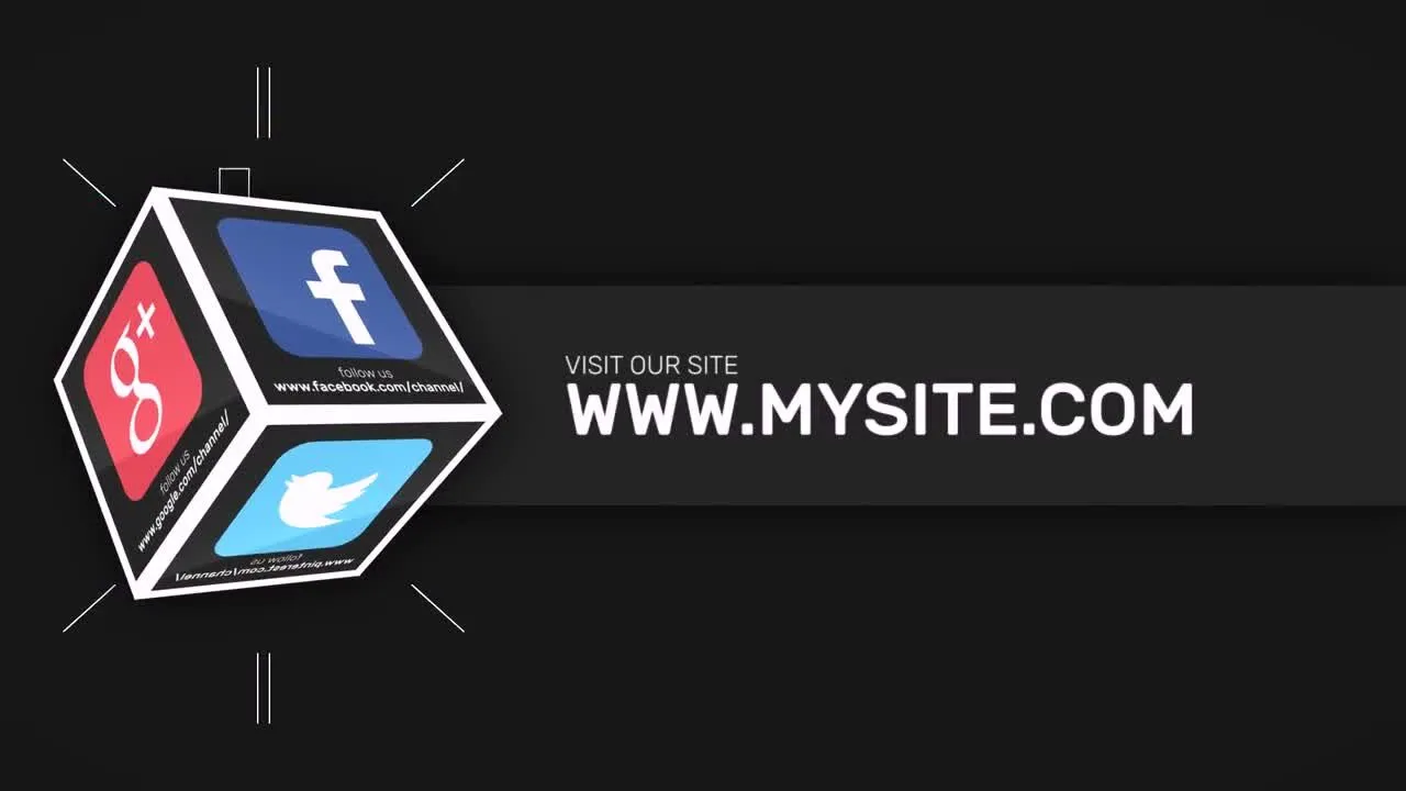 3d立方体图标像素设计精选AE模板