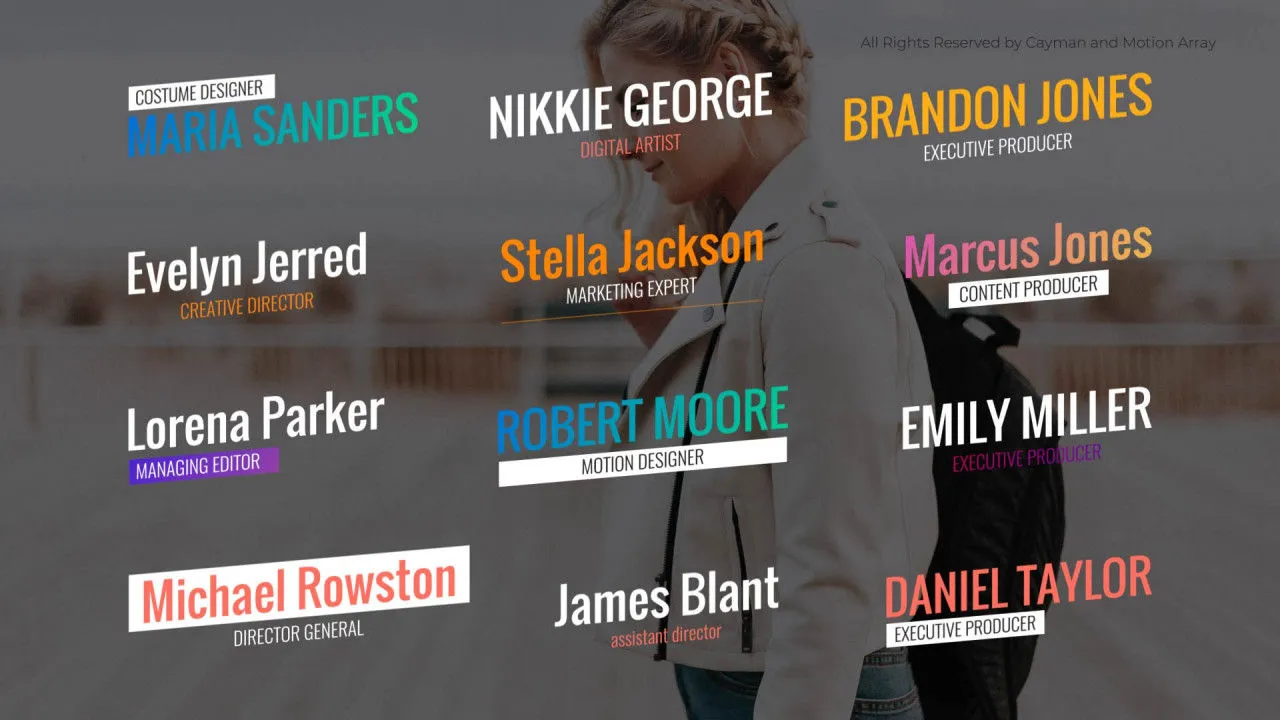 专业的下三分之一动态标题文本动画像素设计精选AE模板