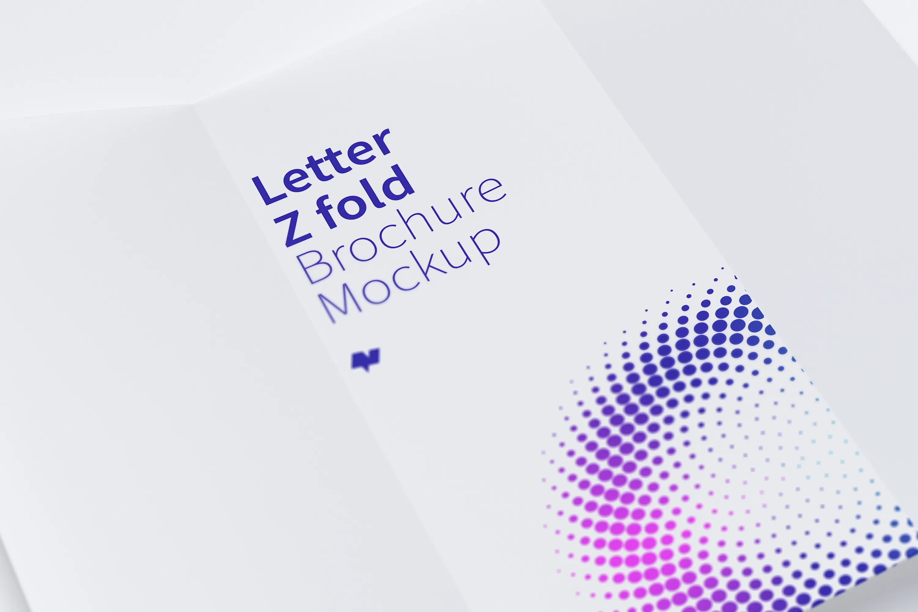 三折页企业宣传单设计效果图样机03 Letter Z Fold Brochure Mockup 03