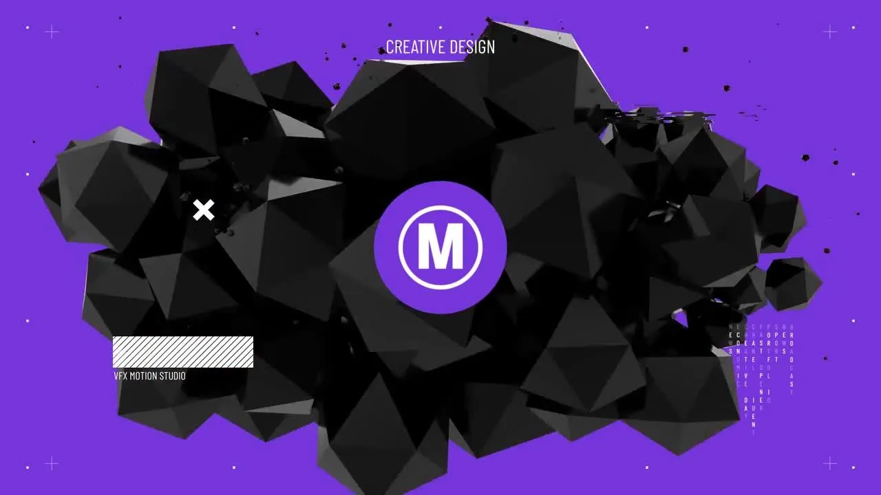 时尚快速开场动画像素设计精选AE模板