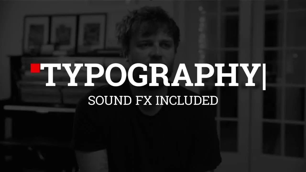 8个场景的印刷术像素设计精选AE模板