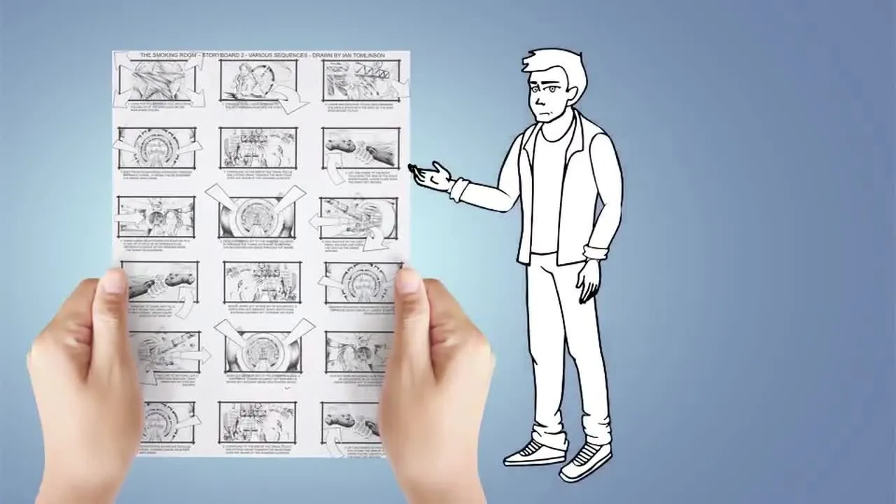 卡通人物创意绘画像素设计精选AE模板