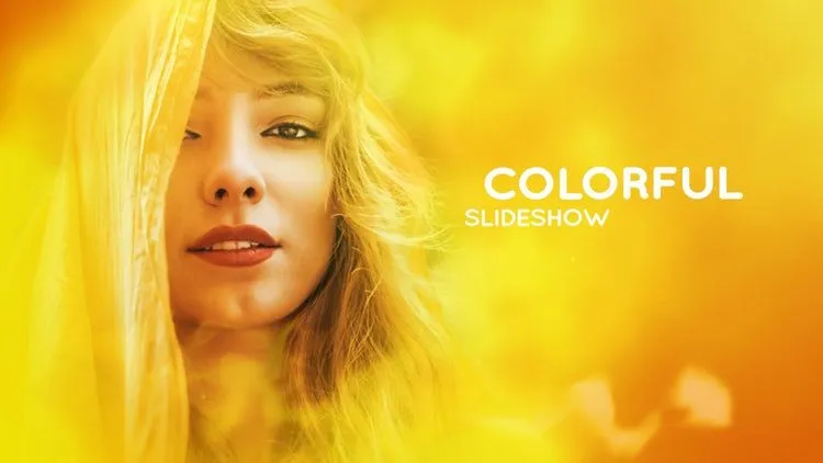 明亮的彩色幻灯片像素设计精选AE模板