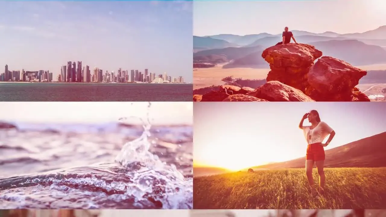 快速简单的照片文本幻灯片展示像素设计精选AE模板