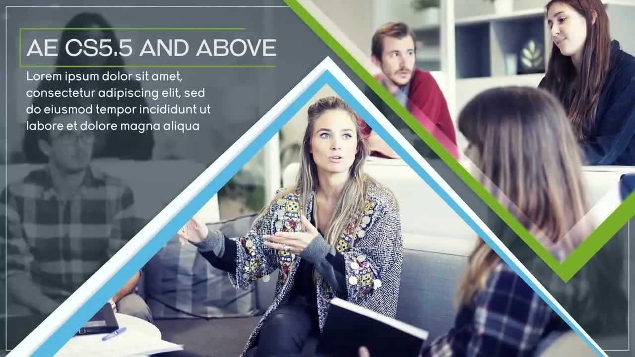 企业演示商务幻灯片像素设计精选AE模板