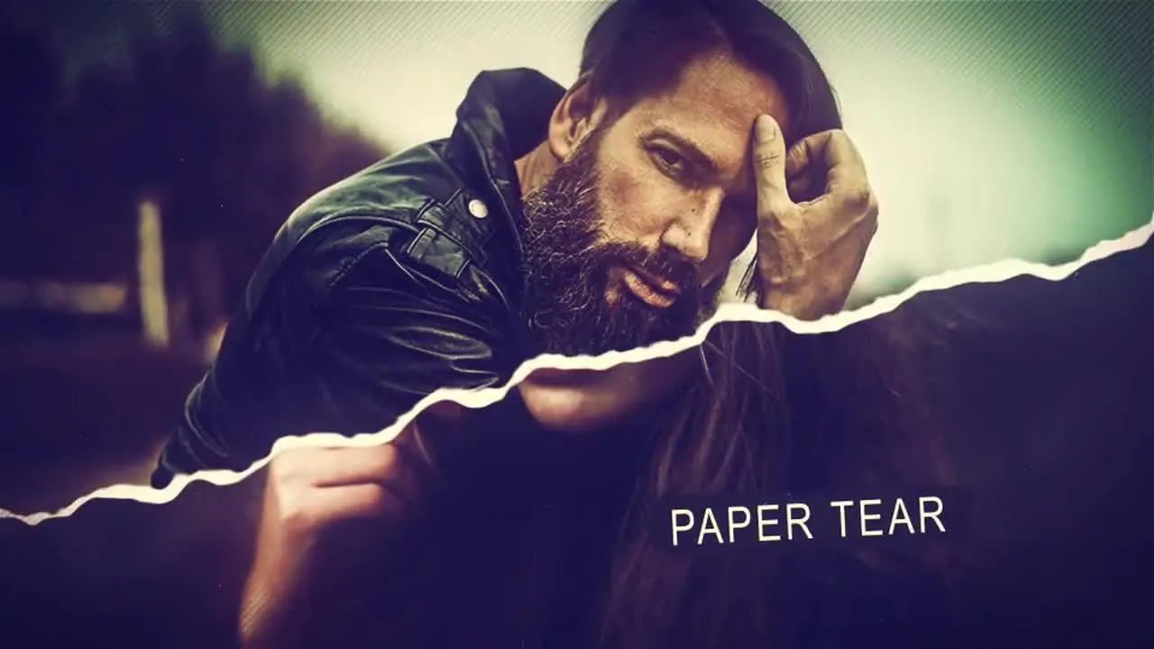 新颖的艺术纸幻灯片像素设计精选AE模板