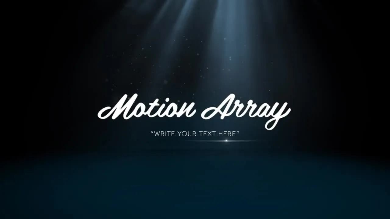 优雅粒子LOGO文字标题片头像素设计精选AE模板