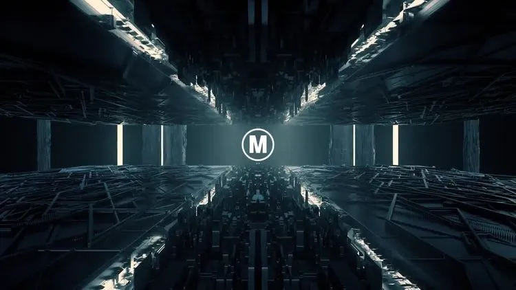 3D场景史诗标志显示ae模板