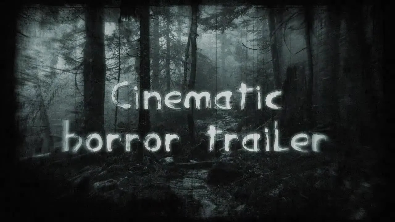 神秘的电影恐怖预告片像素设计精选AE模板