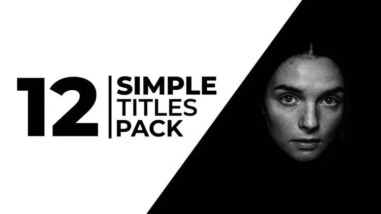 12个独特的简单标题像素设计精选AE模板