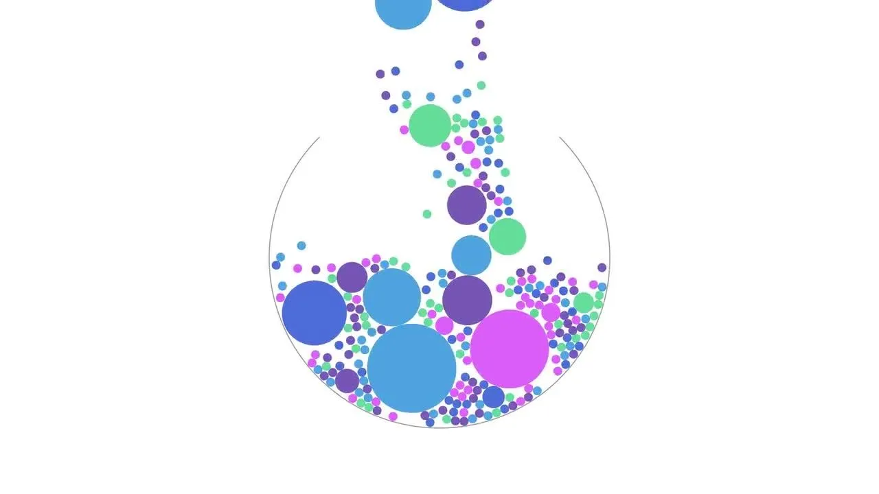 优雅而动感的落球徽标显示像素设计精选AE模板