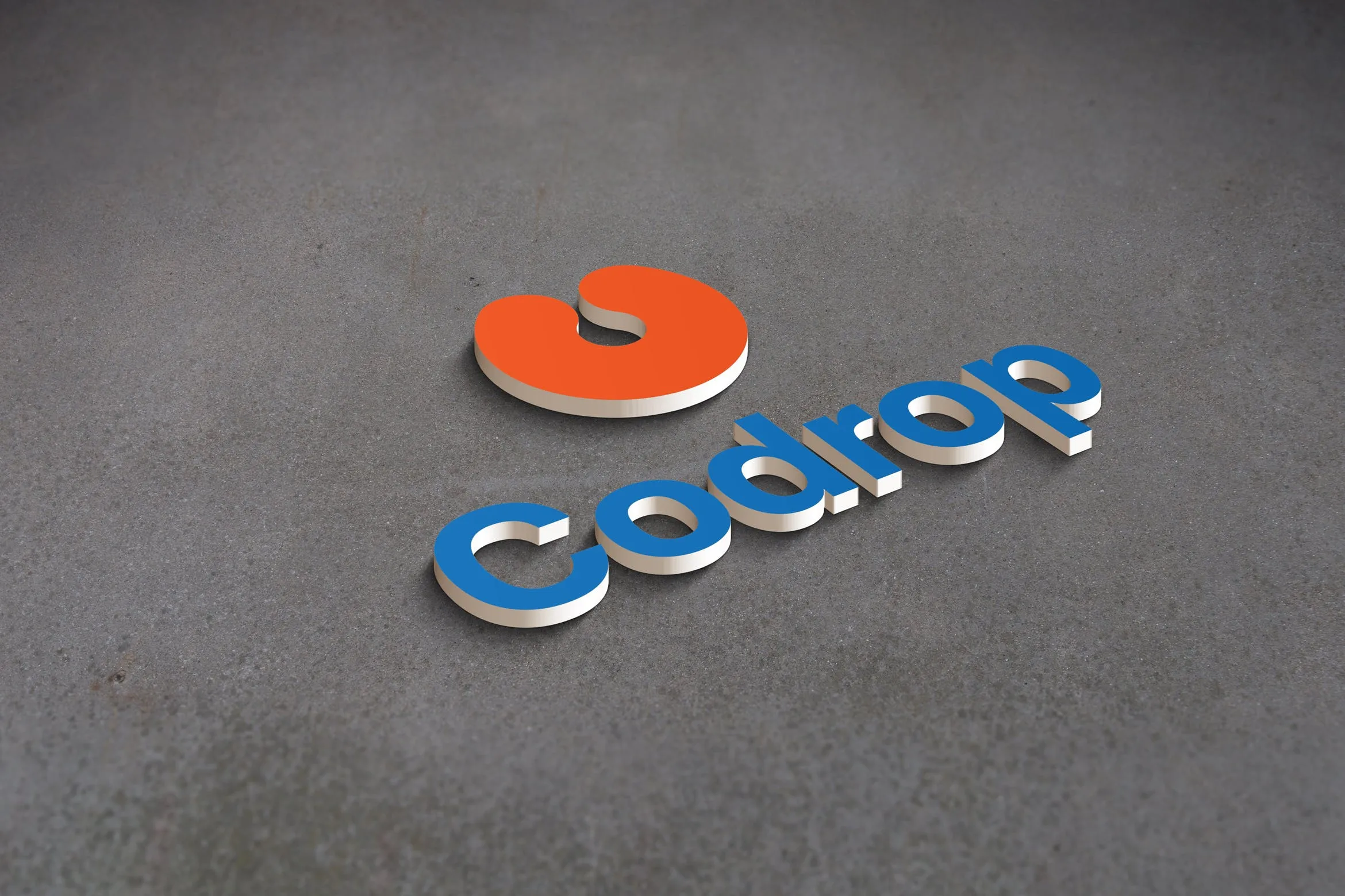 墙体3D立体Logo设计图样机像素设计精选 3D Logo Mockup