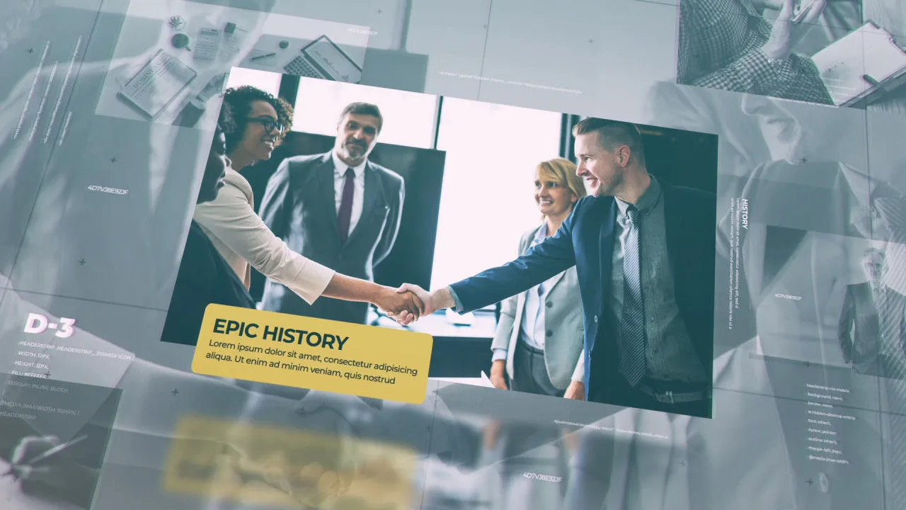 清洁史诗企业动画像素设计精选AE模板