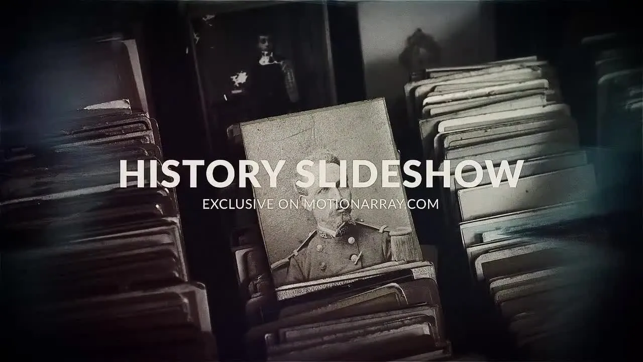 古老的学校背景历史幻灯片像素设计精选AE模板