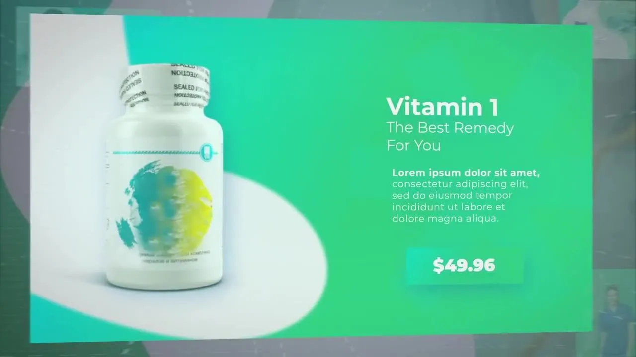 明亮的动态动画医疗保健促销像素设计精选AE模板