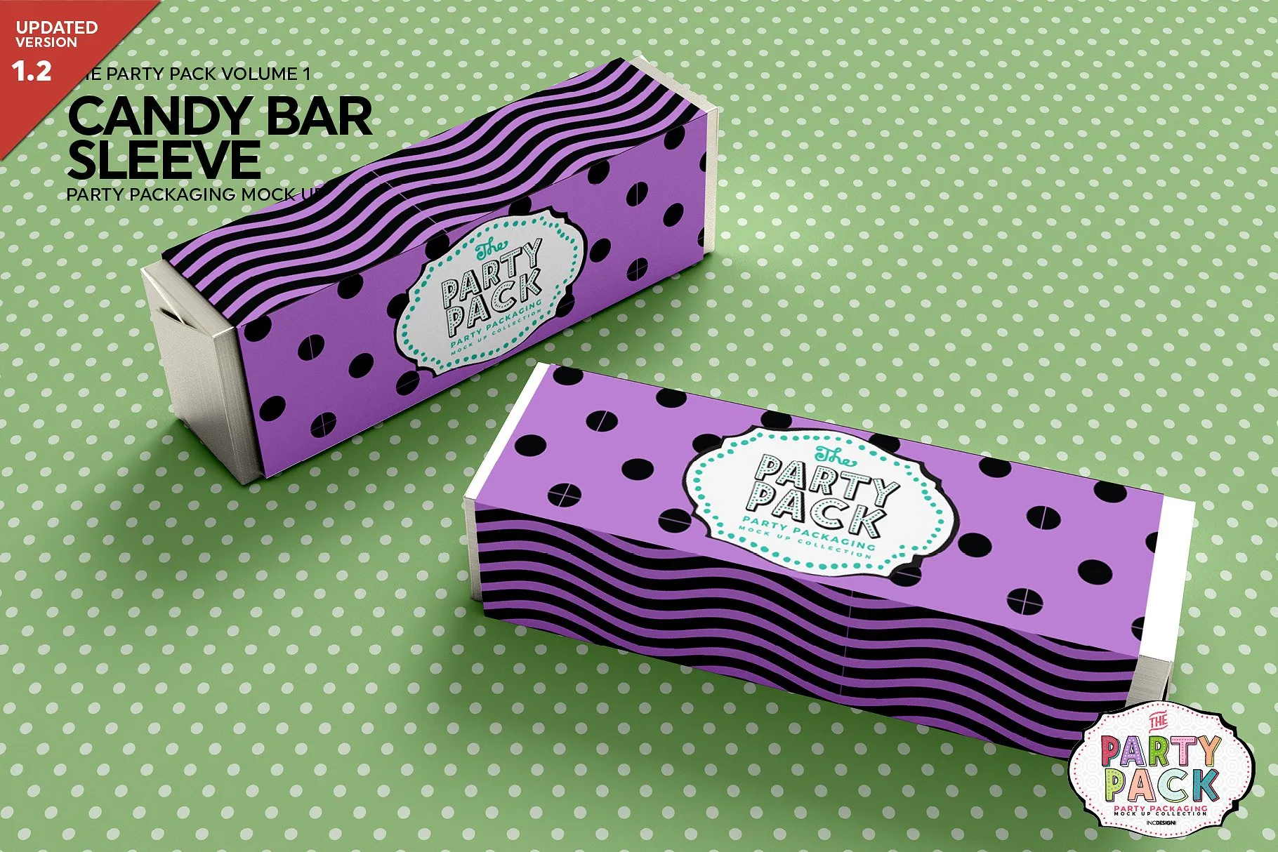 糖果套筒包装展示样机 Candy Bar Sleeve Packaging Mockup [psd]