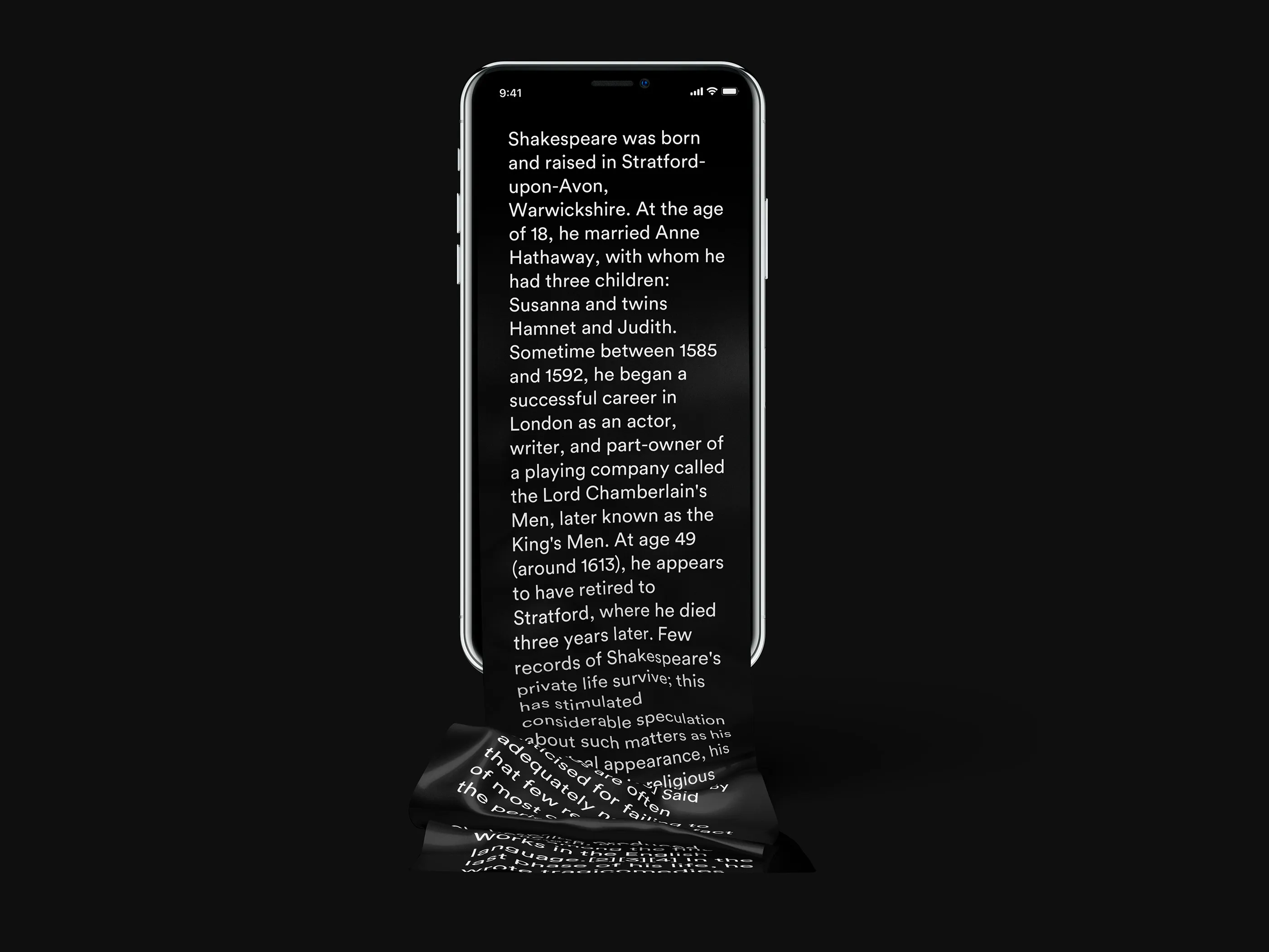 不一样的长滚动创意界面 iPhone X 样机 Free Long Scroll iPhone X Mockup