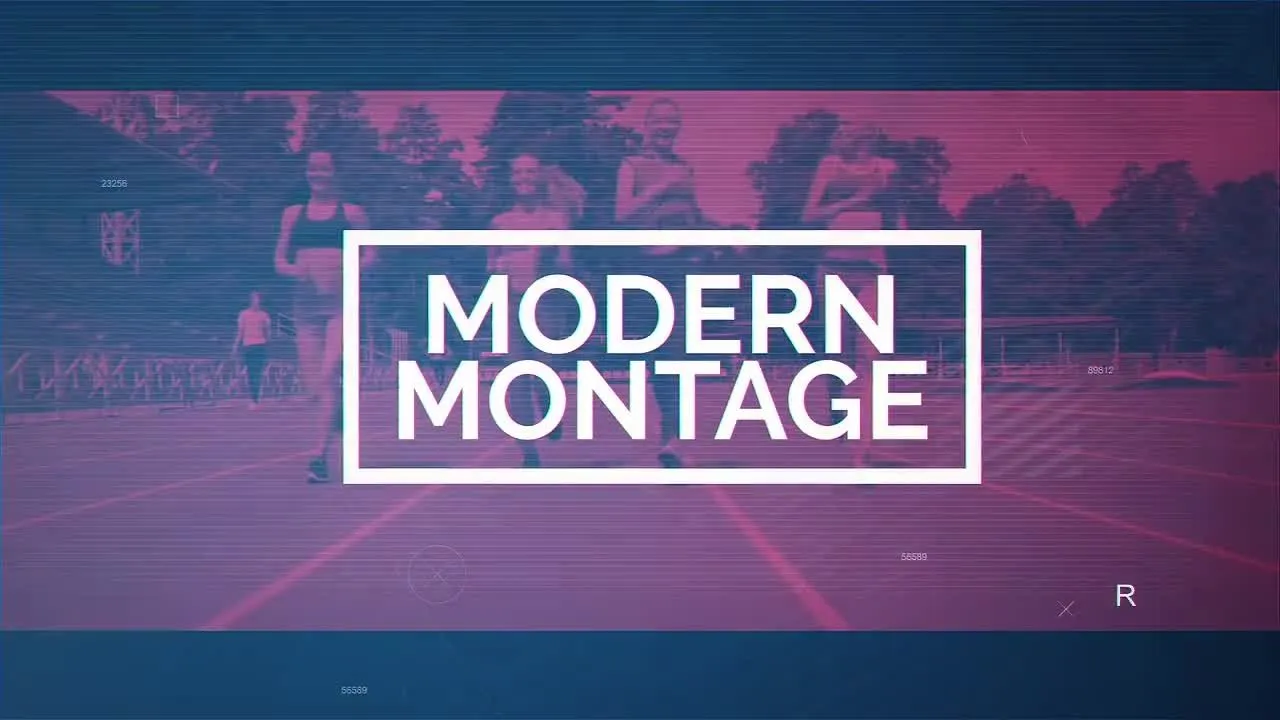 现代蒙太奇照片展示像素设计精选AE模板