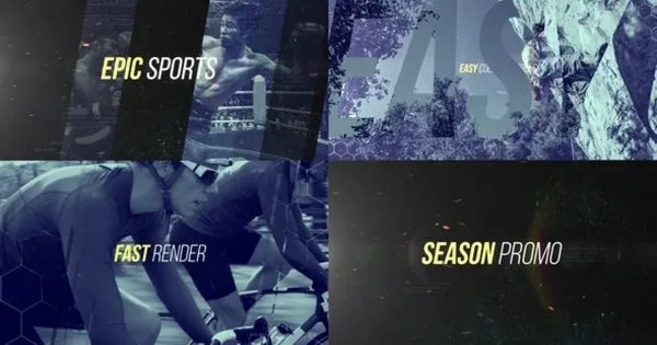 史诗失真特效体育运动AE视频模板 Epic Sports