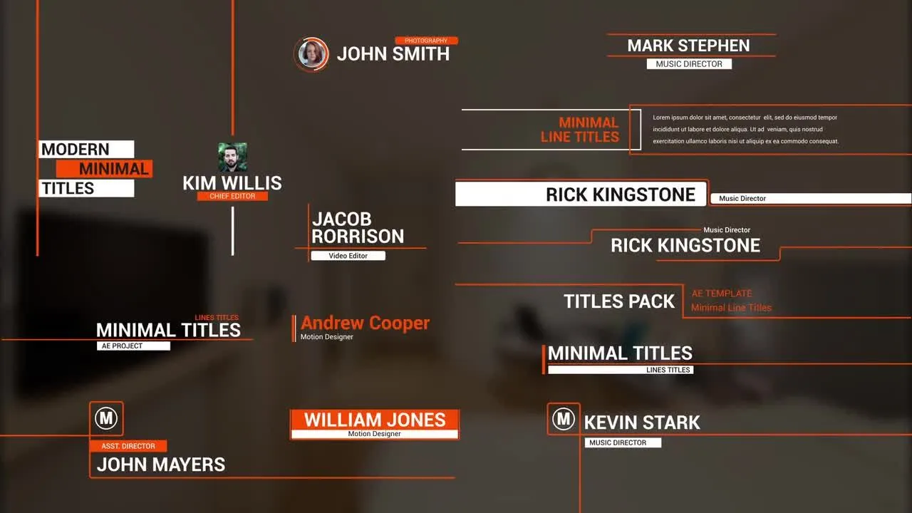 15个设计独特效果优美的横竖多维度全屏标题像素设计精选AE模板