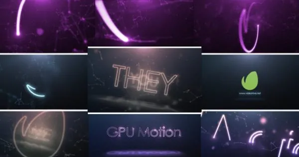 魔法光线logo演示像素设计精选AE模板 Magic Light