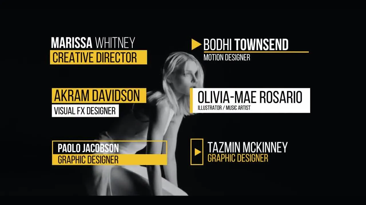 6个精美创意的低三分之二标题动画像素设计精选AE模板