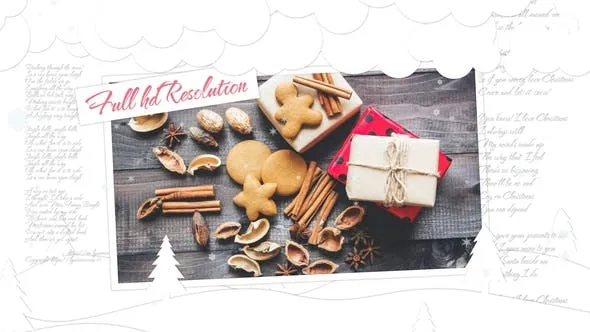 极简主义冬天主题幻灯片视频像素设计精选AE模板 Minimal Winter Slideshow