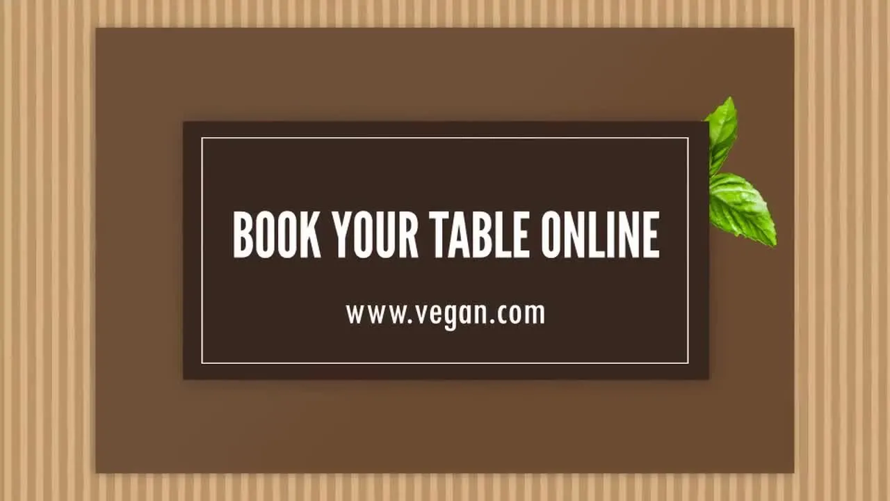 菜馆餐厅菜单幻灯片展示AE模版