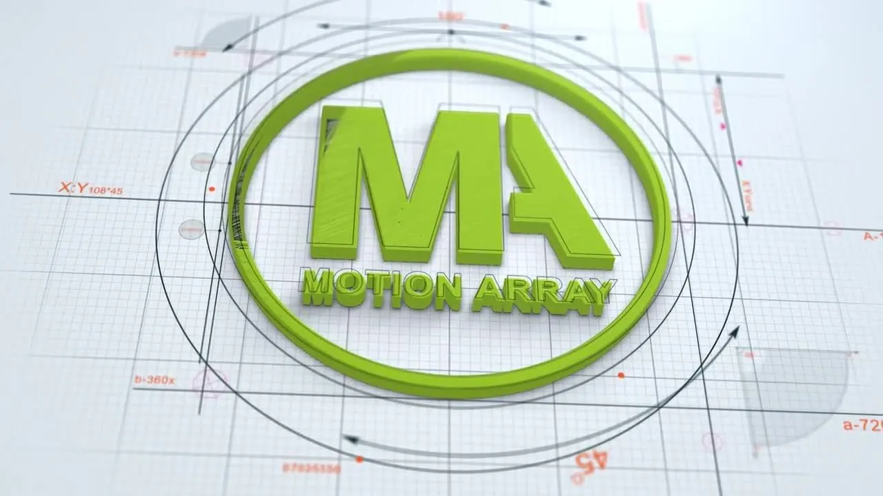 商业广告草图徽标展示像素设计精选AE模板