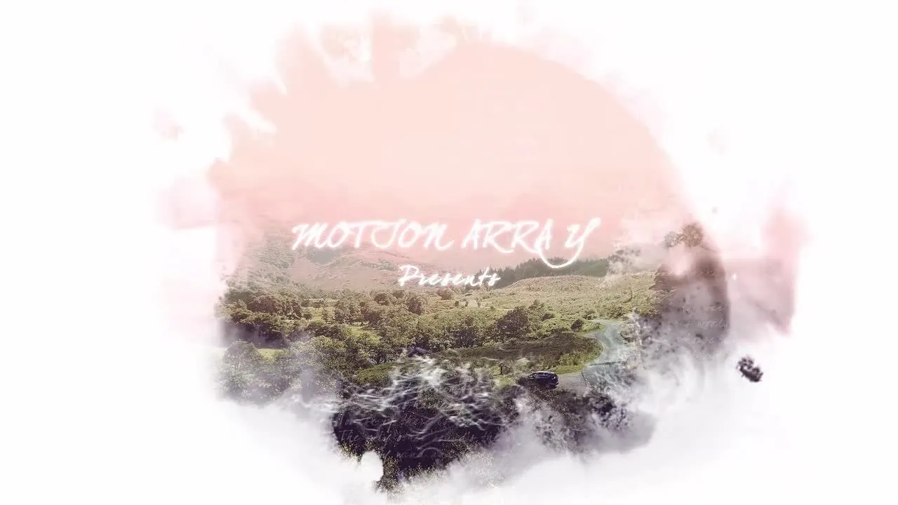 水墨效果文本过渡动画像素设计精选AE模板