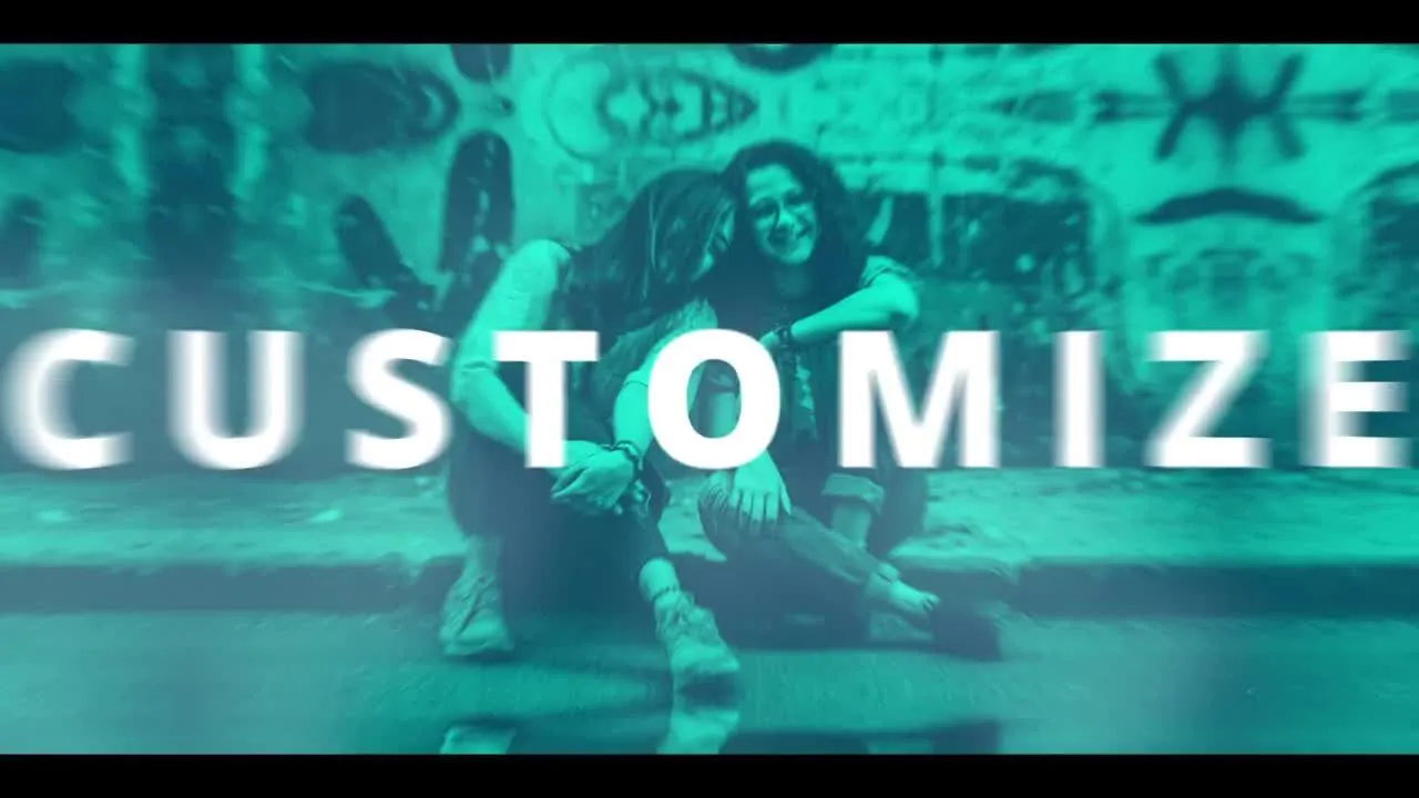 快速简约时尚文本动画过渡效果像素设计精选AE模板