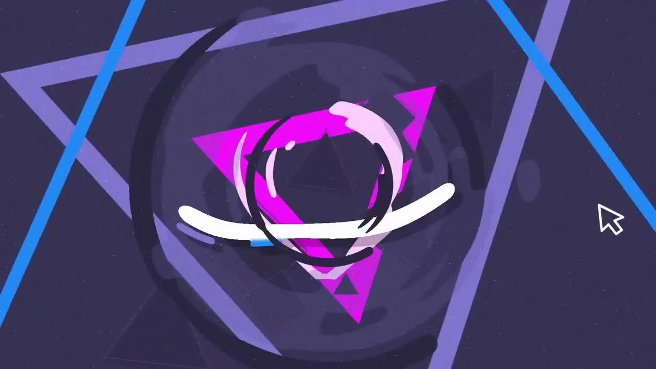 疯狂液体网页搜索徽标像素设计精选AE模板