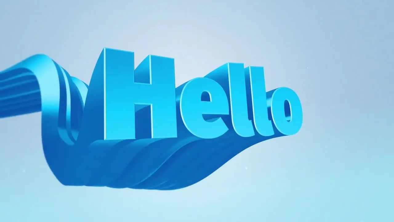 3D文字扫描像素设计精选AE模板