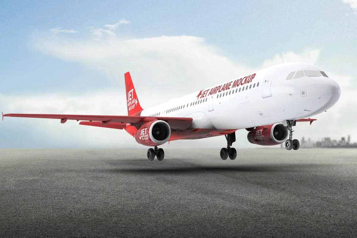 空客A321空中巴士中短程客机样机 Jet Airplane A321 Mock-Up