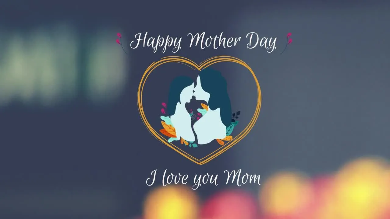 母亲节徽章简介像素设计精选AE模板