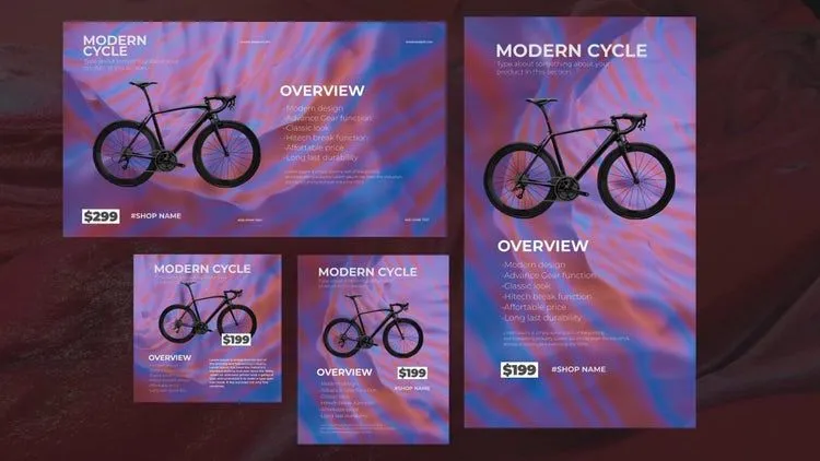 最小产品展示ae模板