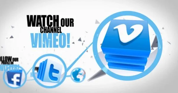 社交信息图表片头3D动画像素设计精选AE模板 Global promotion