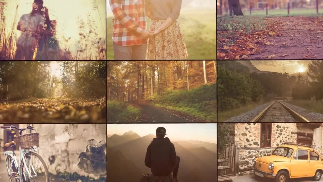 现代美丽的生活记忆视频幻灯片展示ae模板